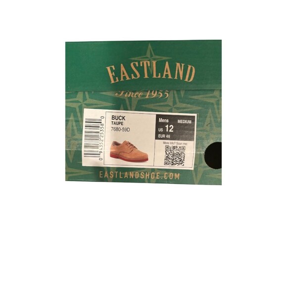 Eastland Suede Oxford Shoes Men’s Size 12 Buck Taupe NIB Ivy League Style main image 8